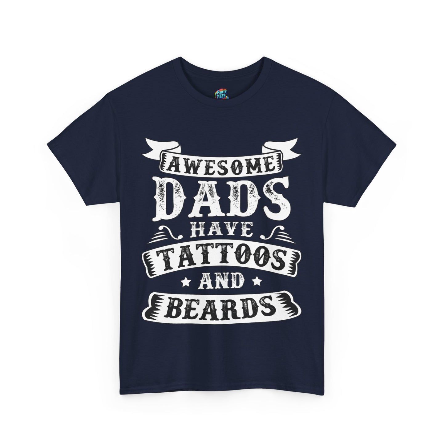 Beards and Tattoos-Heavy Cotton Classic Tee