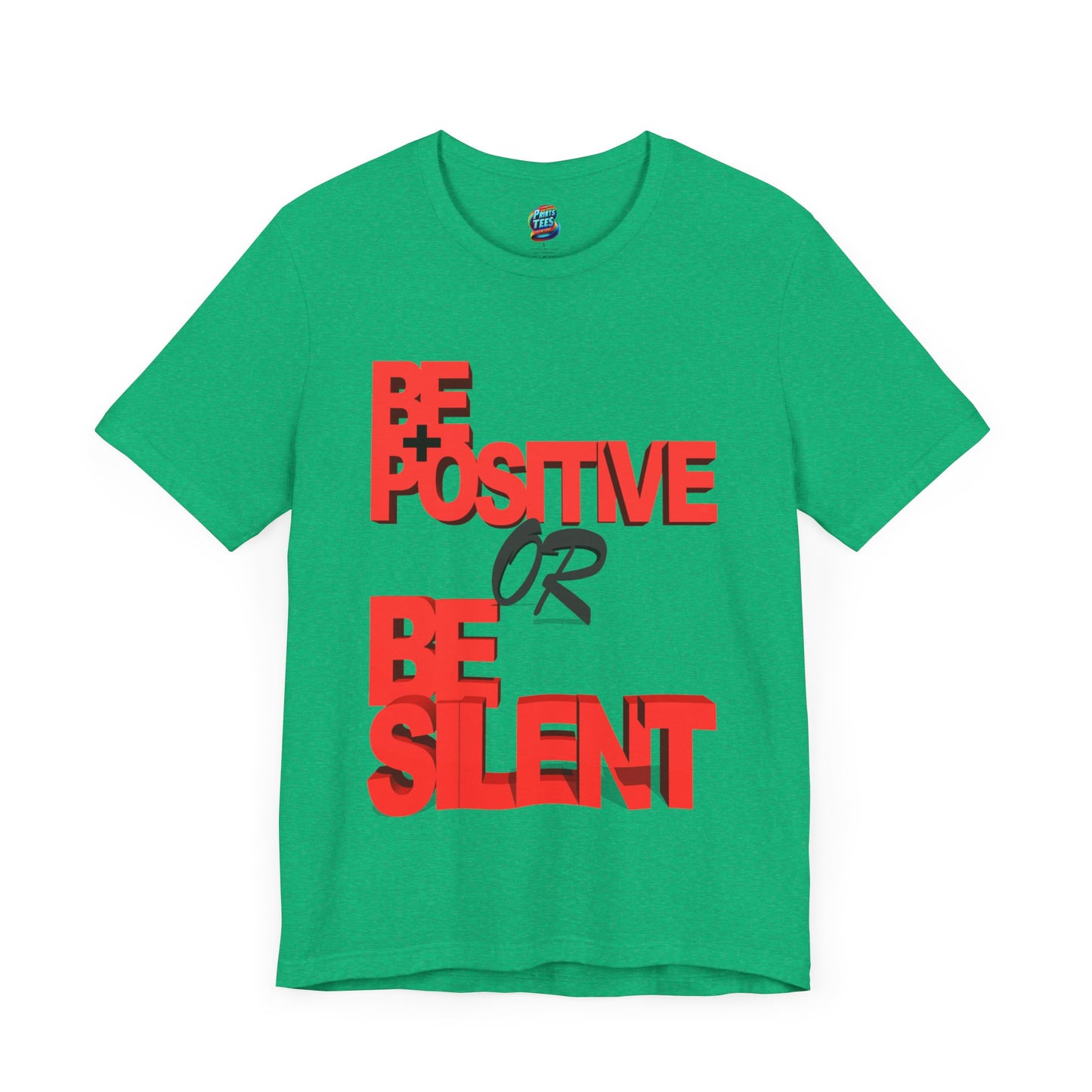Be Positive-Jersey Knit T-Shirt