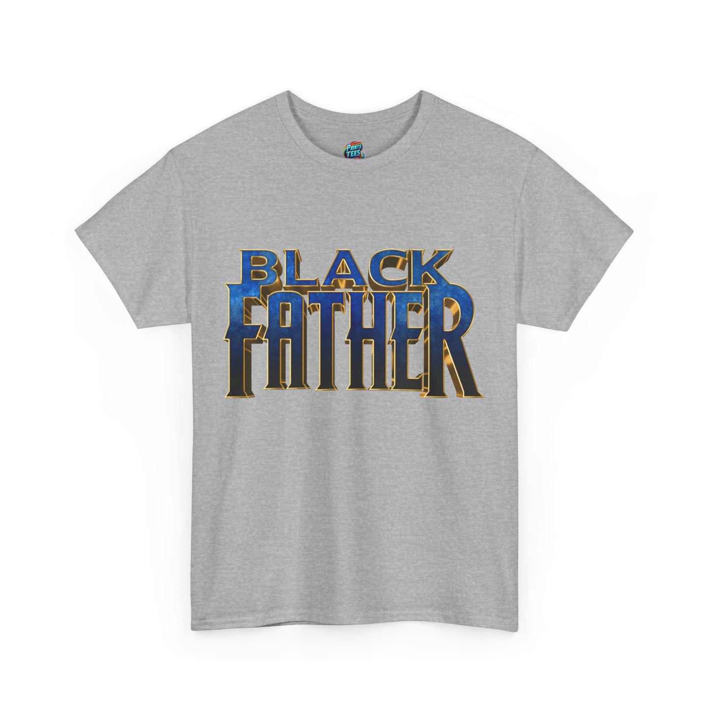Black Father Panther Style-Heavy Cotton Classic Tee