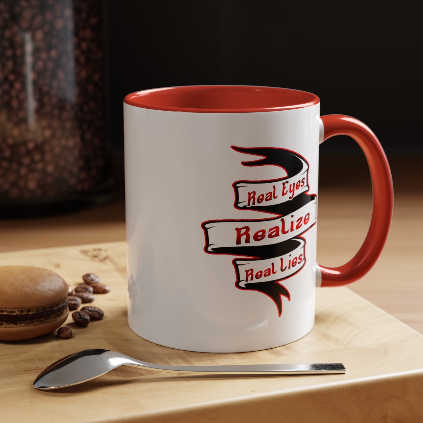 Real Eyes-Accent Coffee Mug (11, 15oz)
