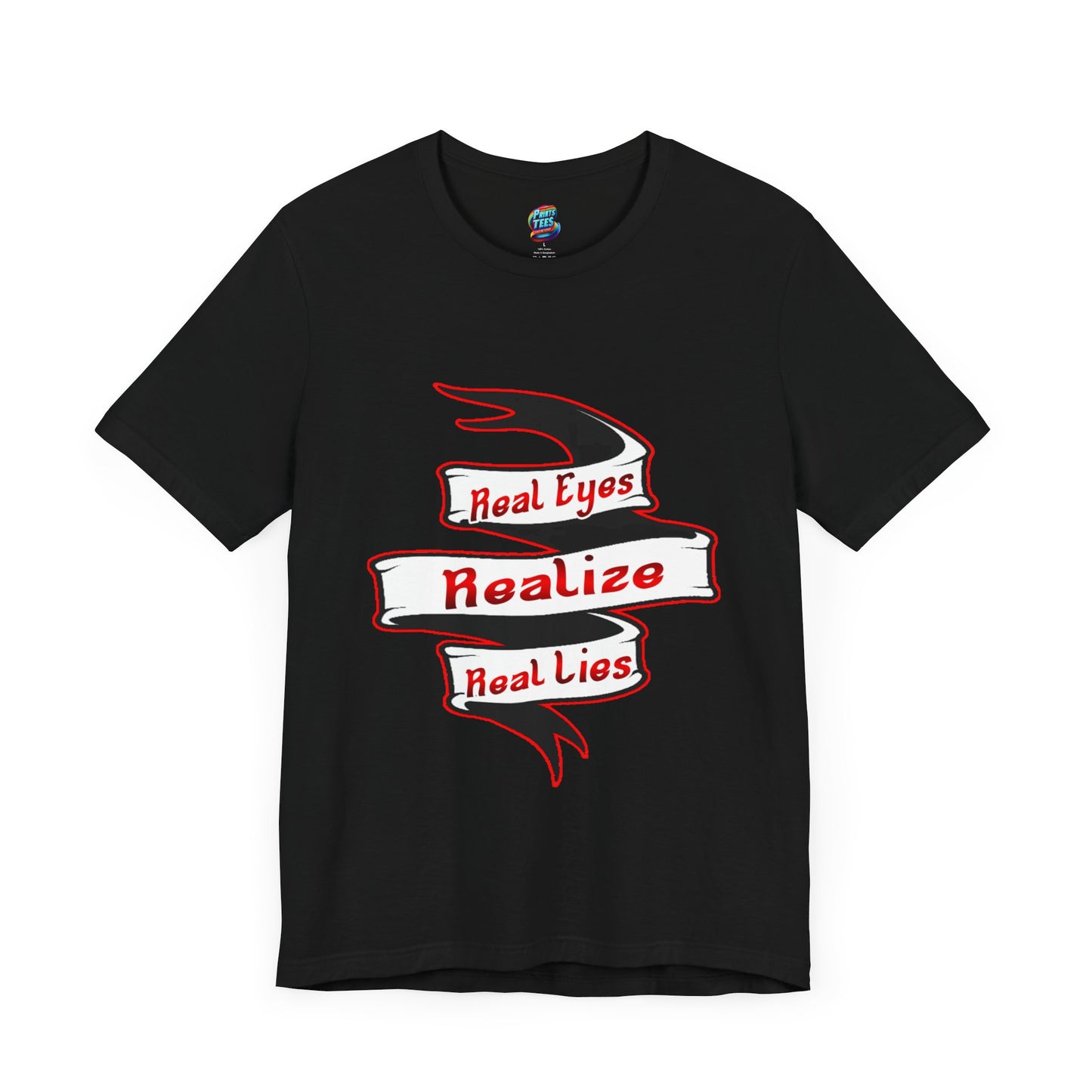 Real Eyes-Jersey Knit T-Shirt