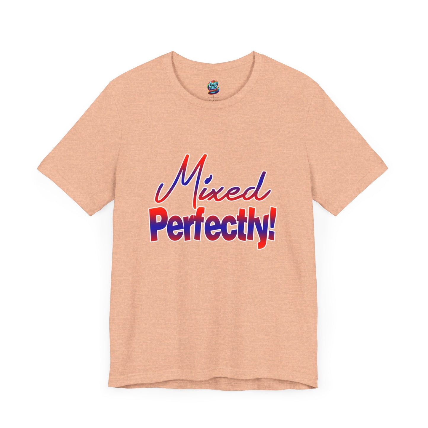 Mixed Perfectly-Jersey Knit T-Shirt