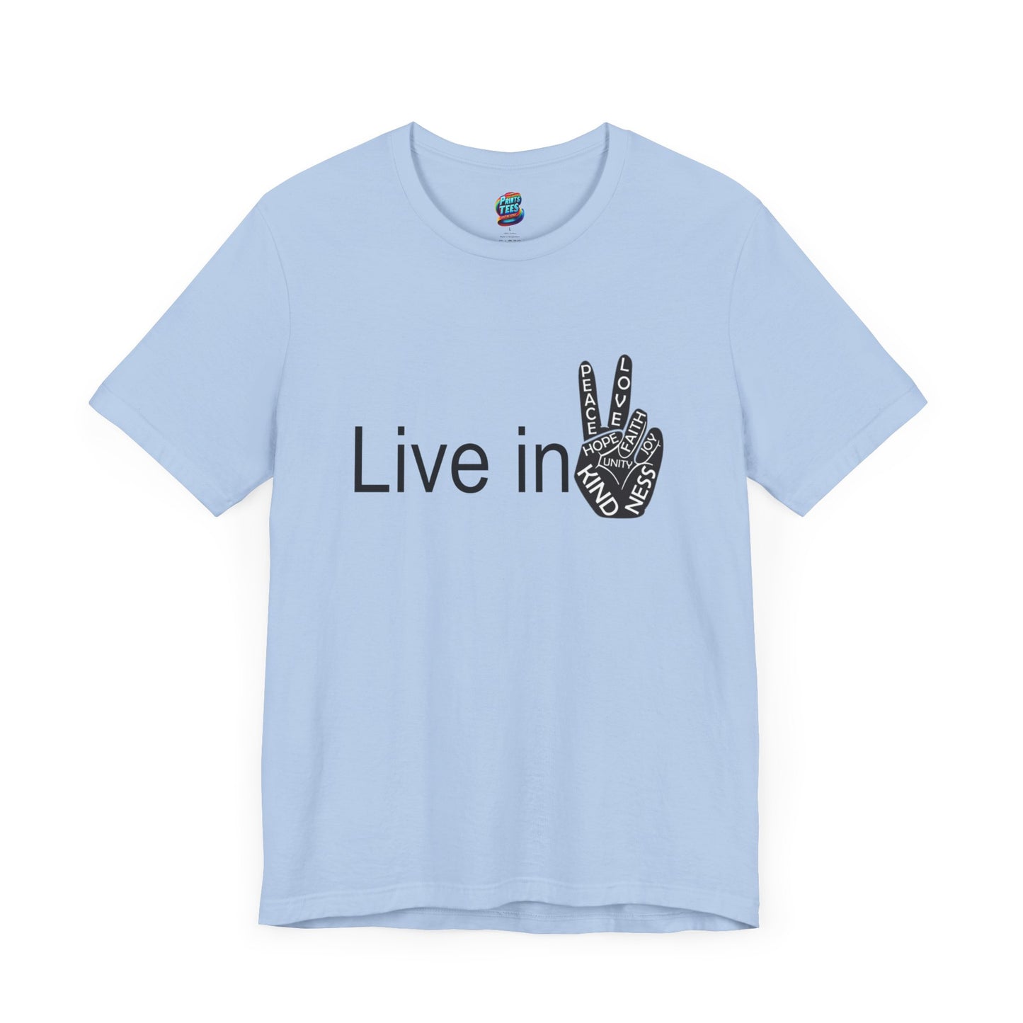 Hand Peace-Jersey Knit T-Shirt