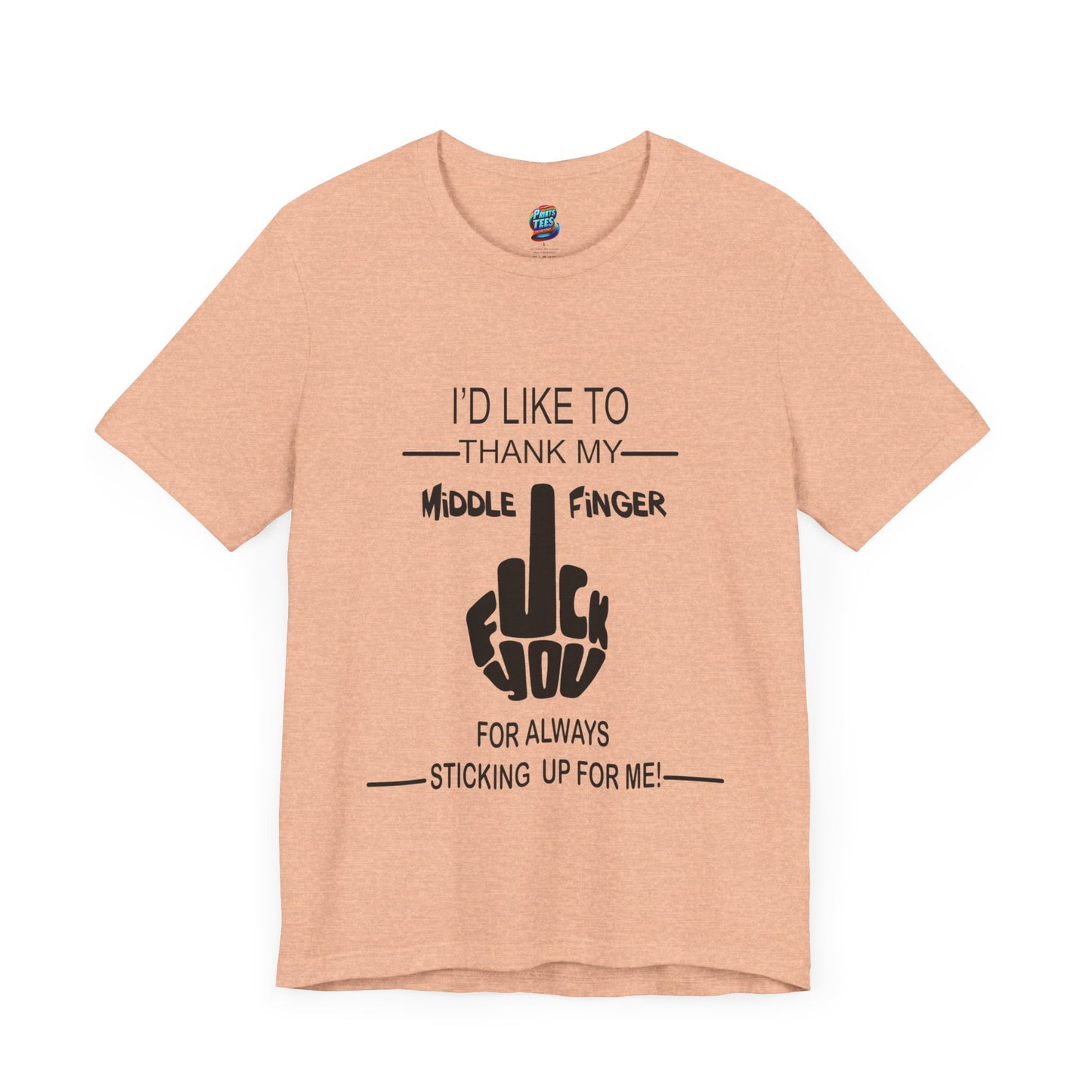 Fu(k You-Middle Finger-Jersey Knit T-Shirt