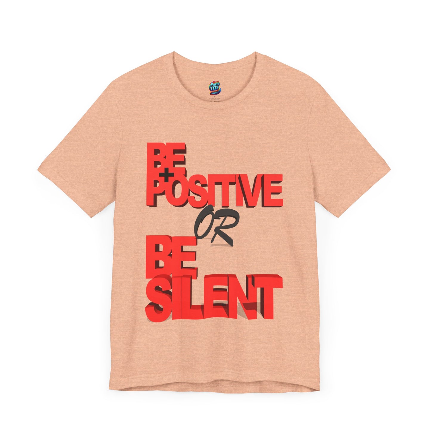Be Positive-Jersey Knit T-Shirt