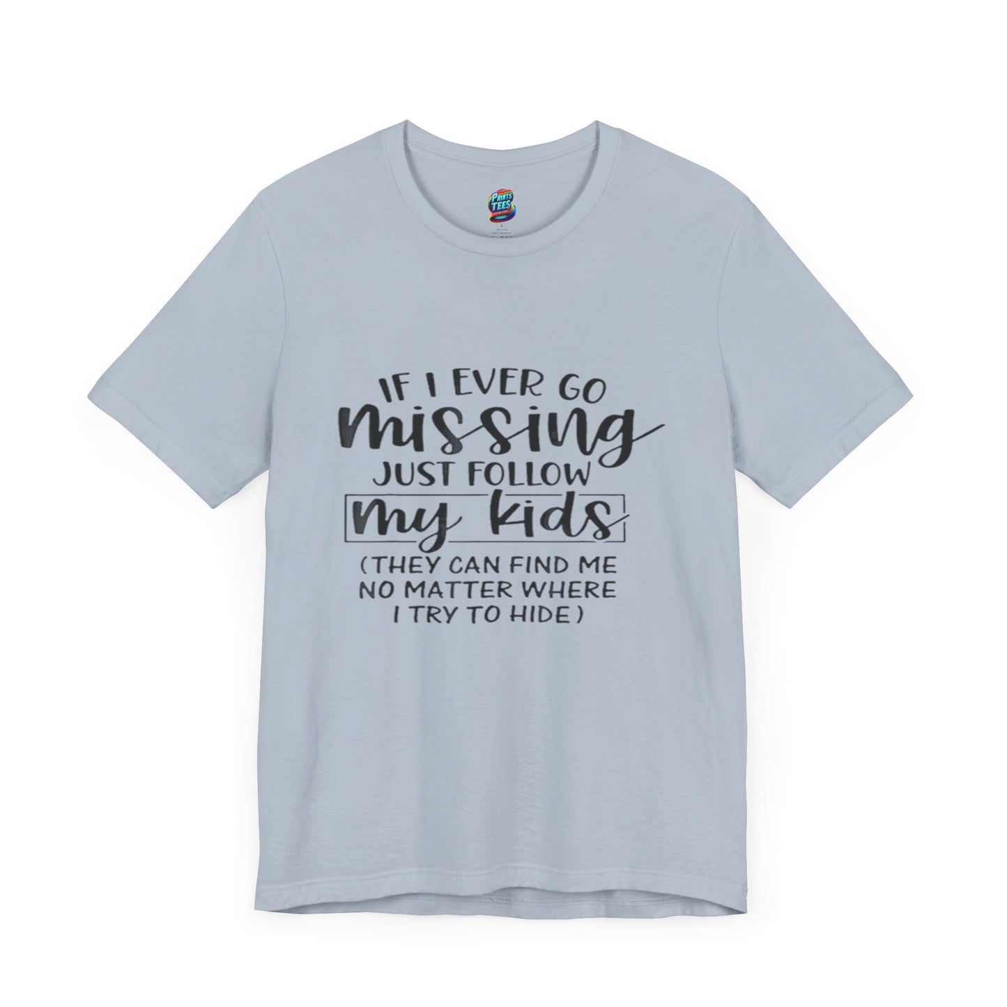 Missing-Jersey Knit T-Shirt