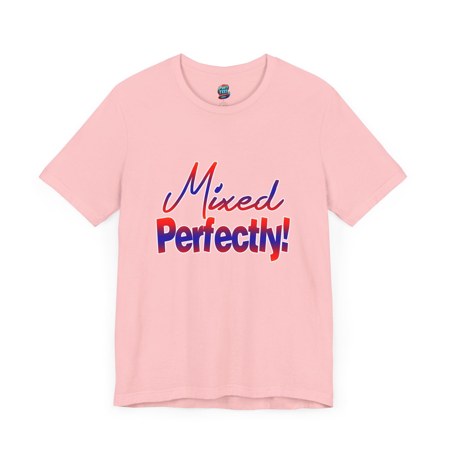 Mixed Perfectly-Jersey Knit T-Shirt