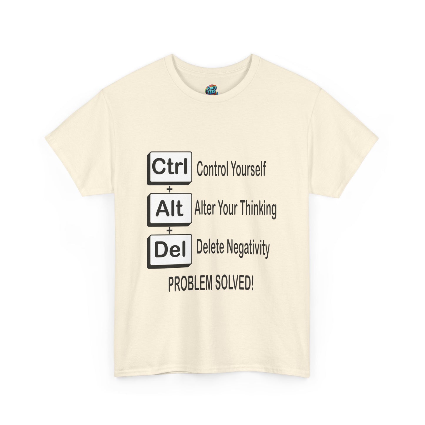Ctrl-Alt-Del-Heavy Cotton Classic Tee