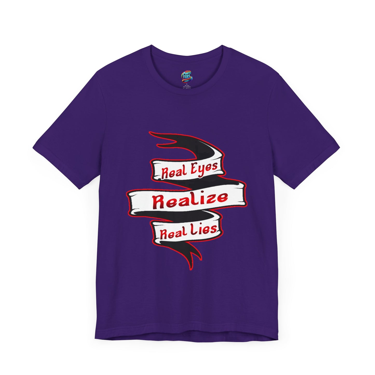 Real Eyes-Jersey Knit T-Shirt