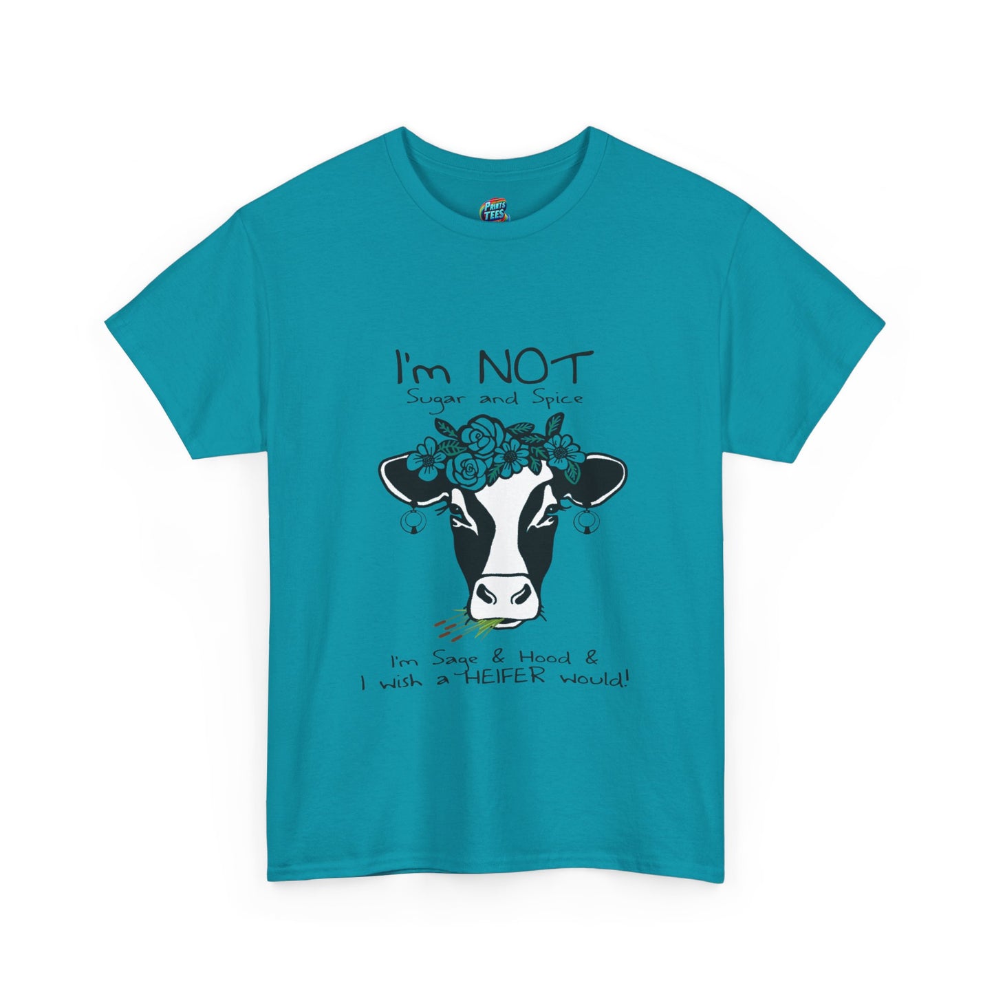 Sage and Hood-Heavy Cotton Classic Tee