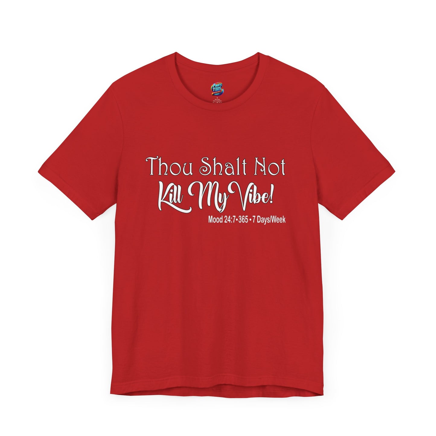 Kill My Vibe-Jersey Knit T-Shirt