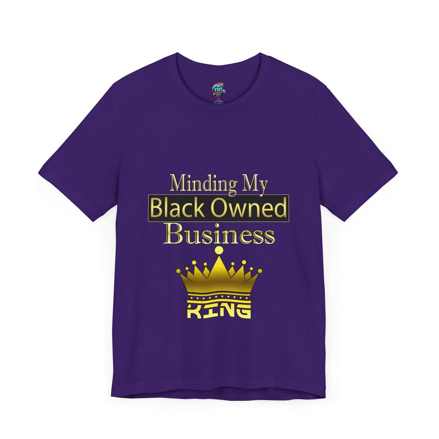 Minding my black owned business-King-Jersey Knit T-Shirt