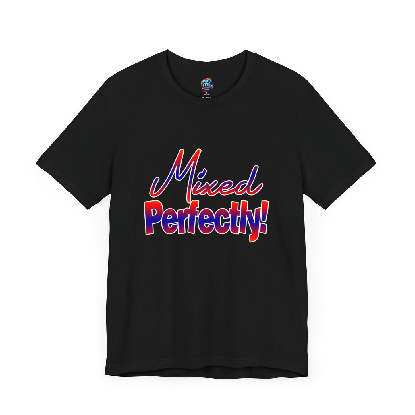 Mixed Perfectly-Jersey Knit T-Shirt