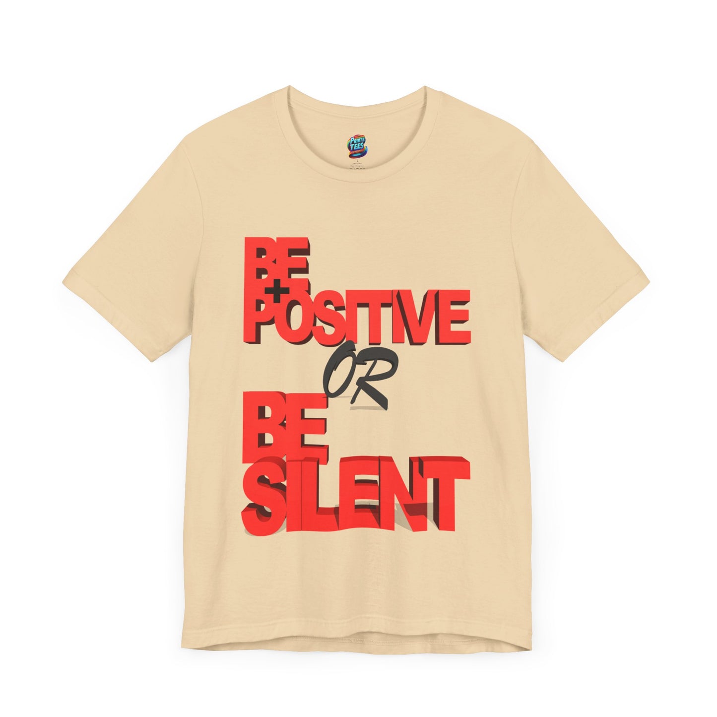 Be Positive-Jersey Knit T-Shirt