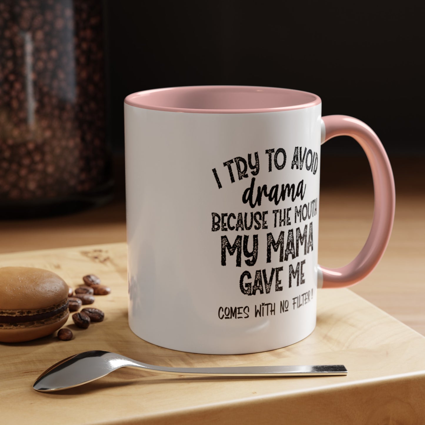 No Filter-Accent Coffee Mug (11, 15oz)