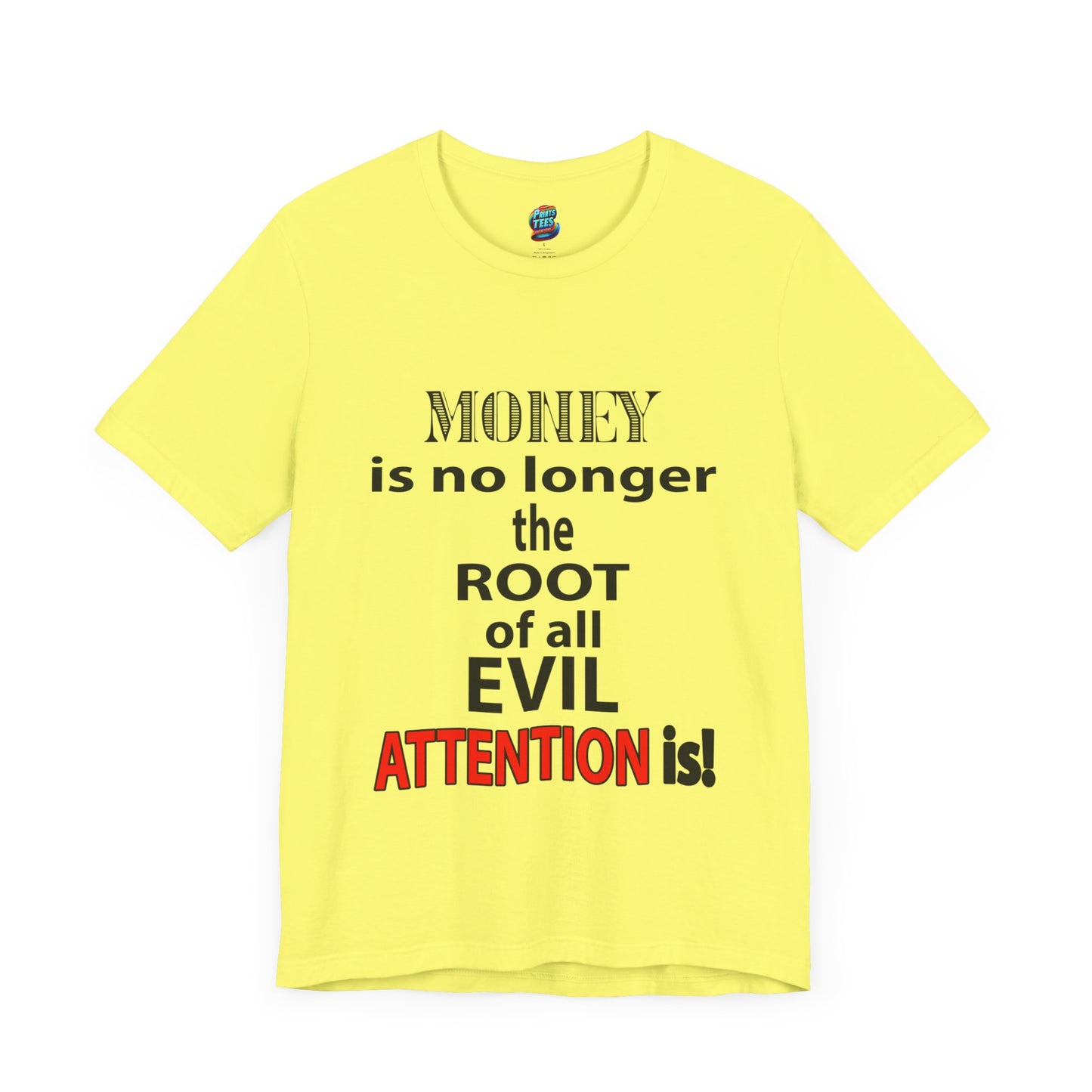 Root of evil-Attention-Jersey Knit T-Shirt