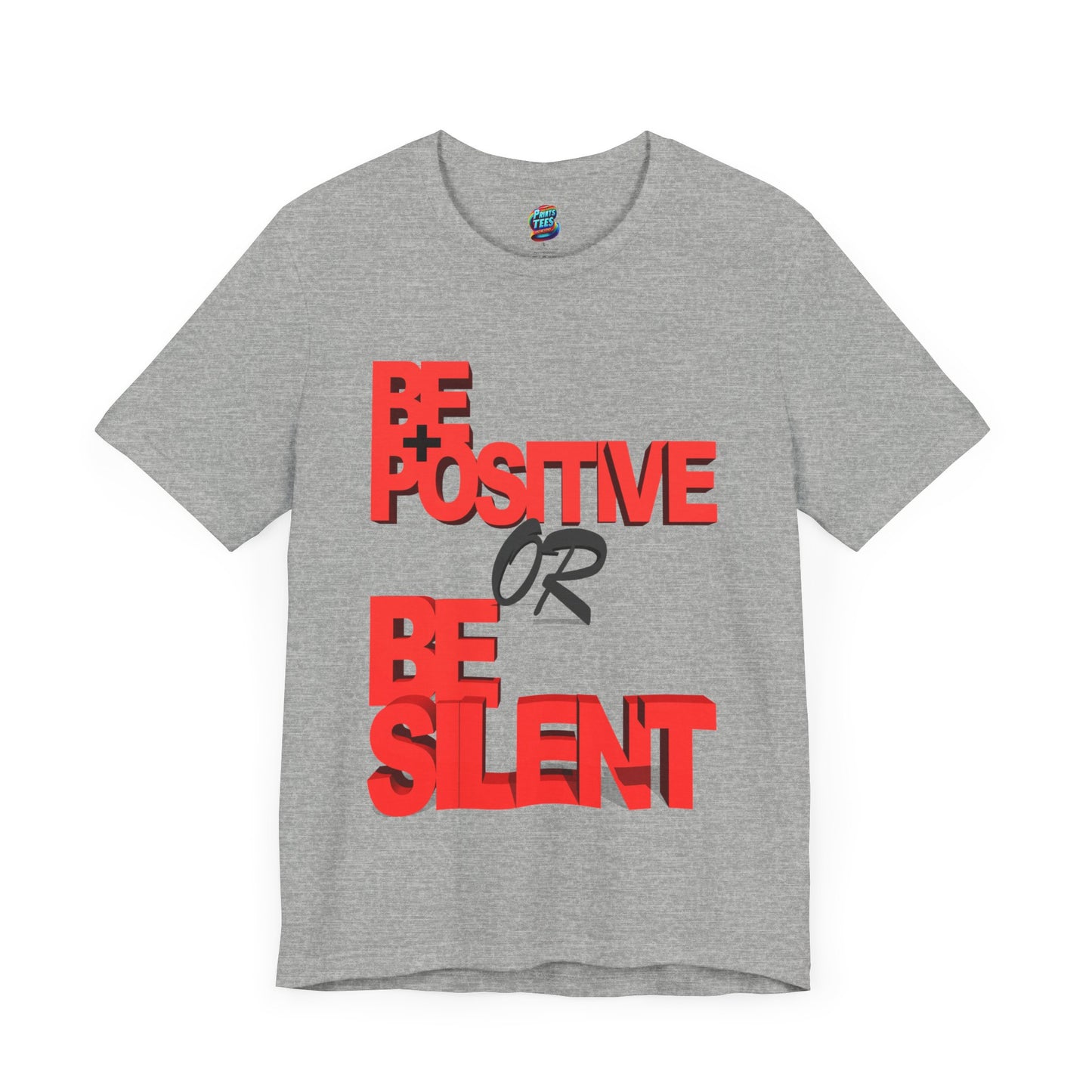 Be Positive-Jersey Knit T-Shirt