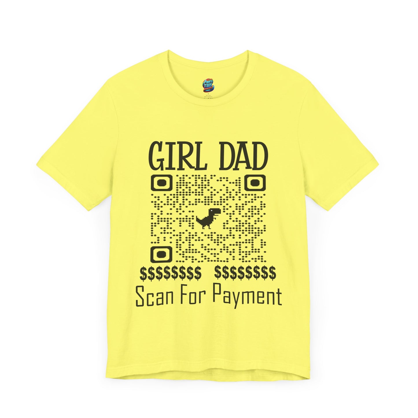 Scan for Payment-Jersey Knit T-Shirt