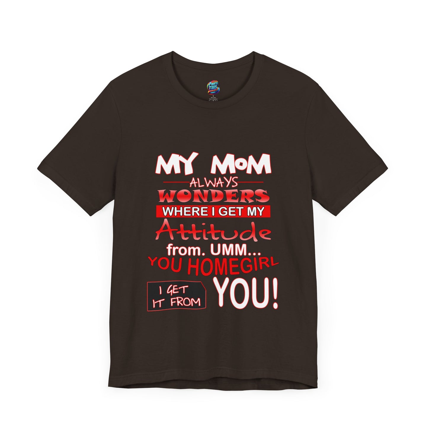 Attitude-Jersey Knit T-Shirt