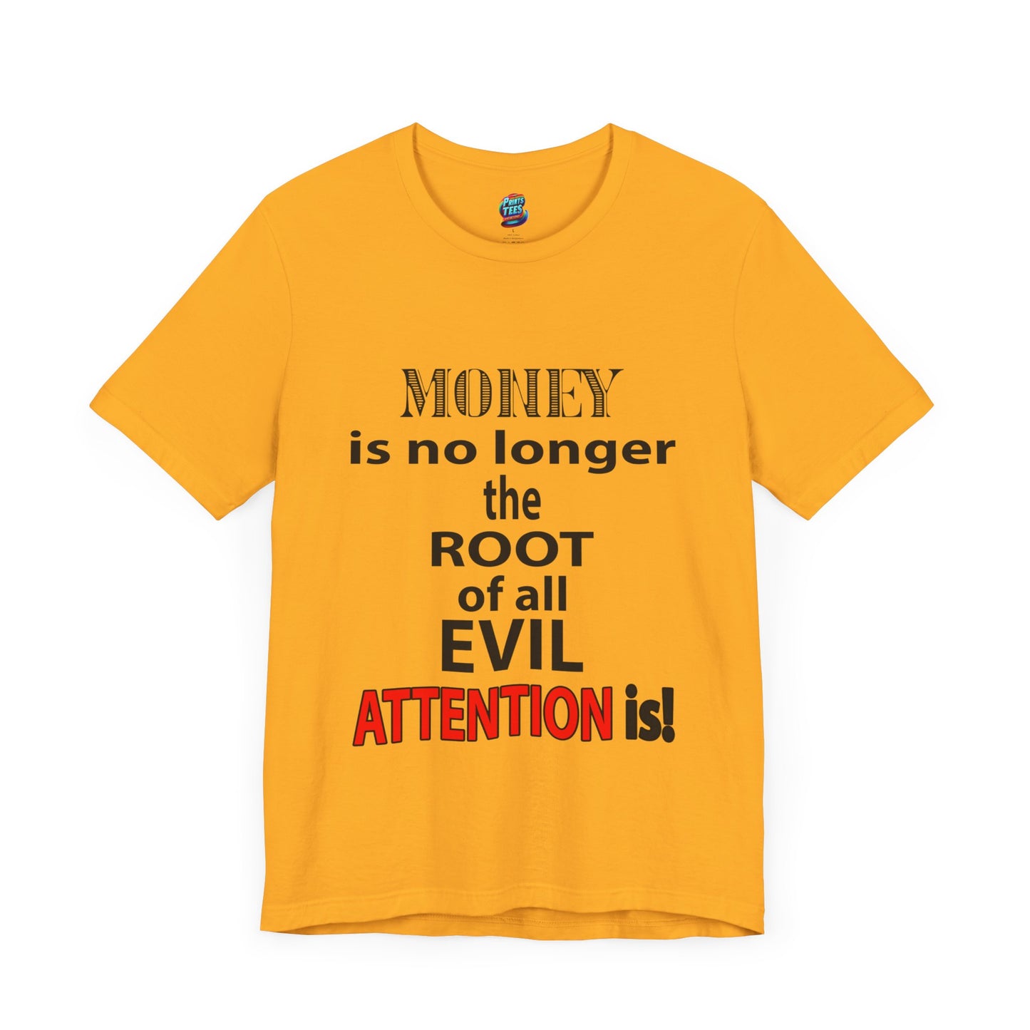 Root of evil-Attention-Jersey Knit T-Shirt