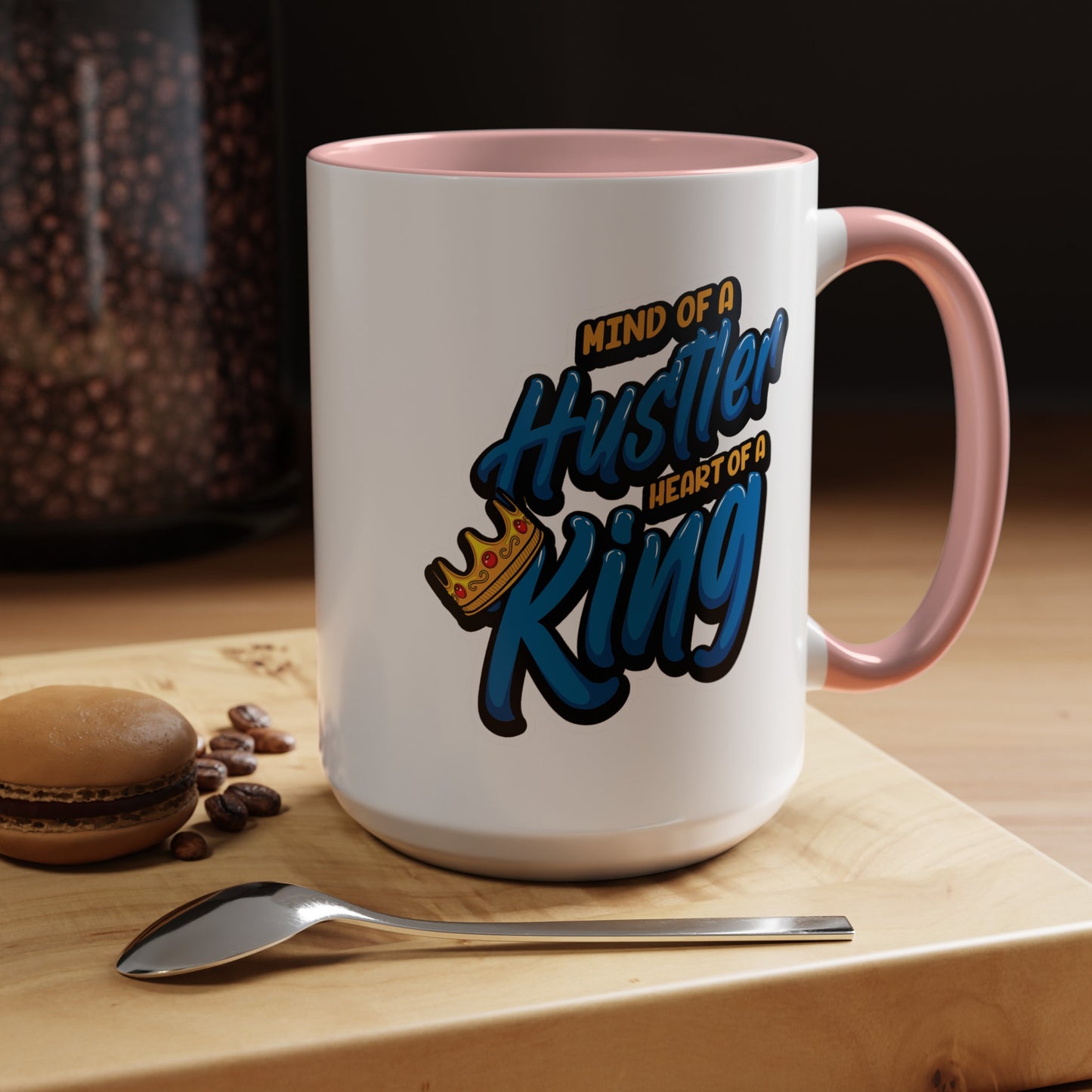 Mind of a Hustler-Accent Coffee Mug (11, 15oz)