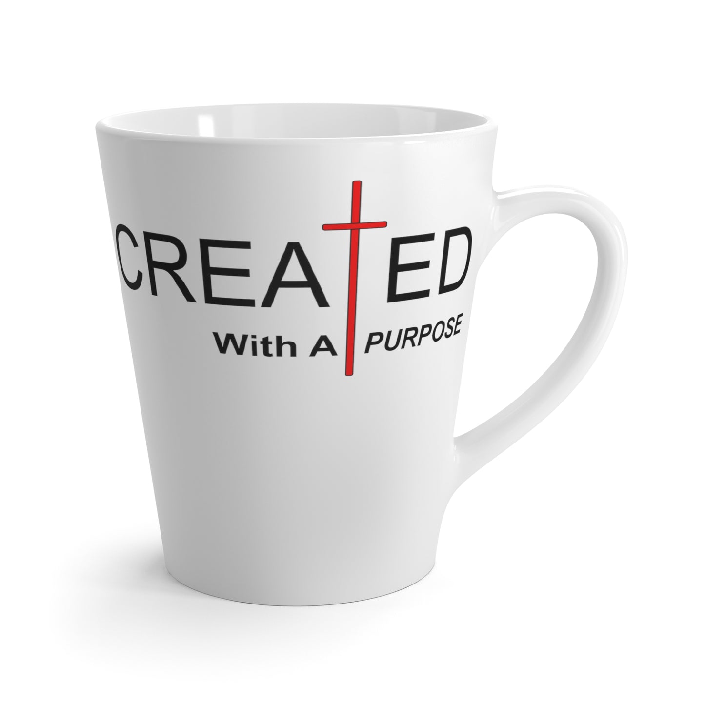 Created With Purpose-Latte Mug, 12oz