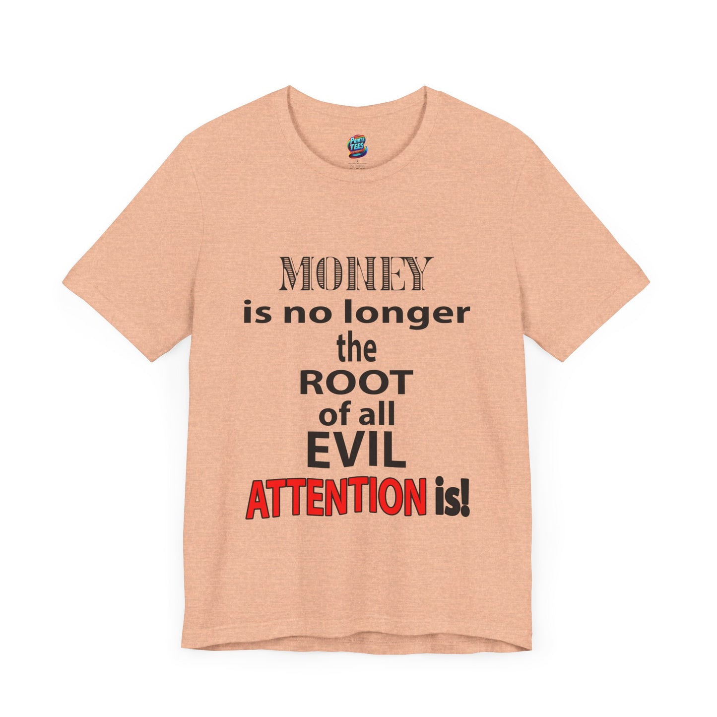 Root of evil-Attention-Jersey Knit T-Shirt
