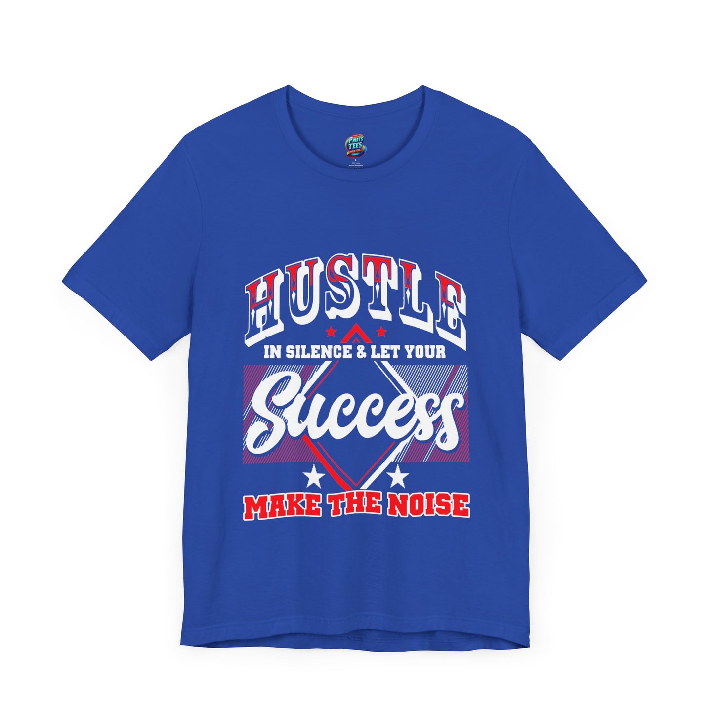 Hustle in Silence-Jersey Knit T-Shirt