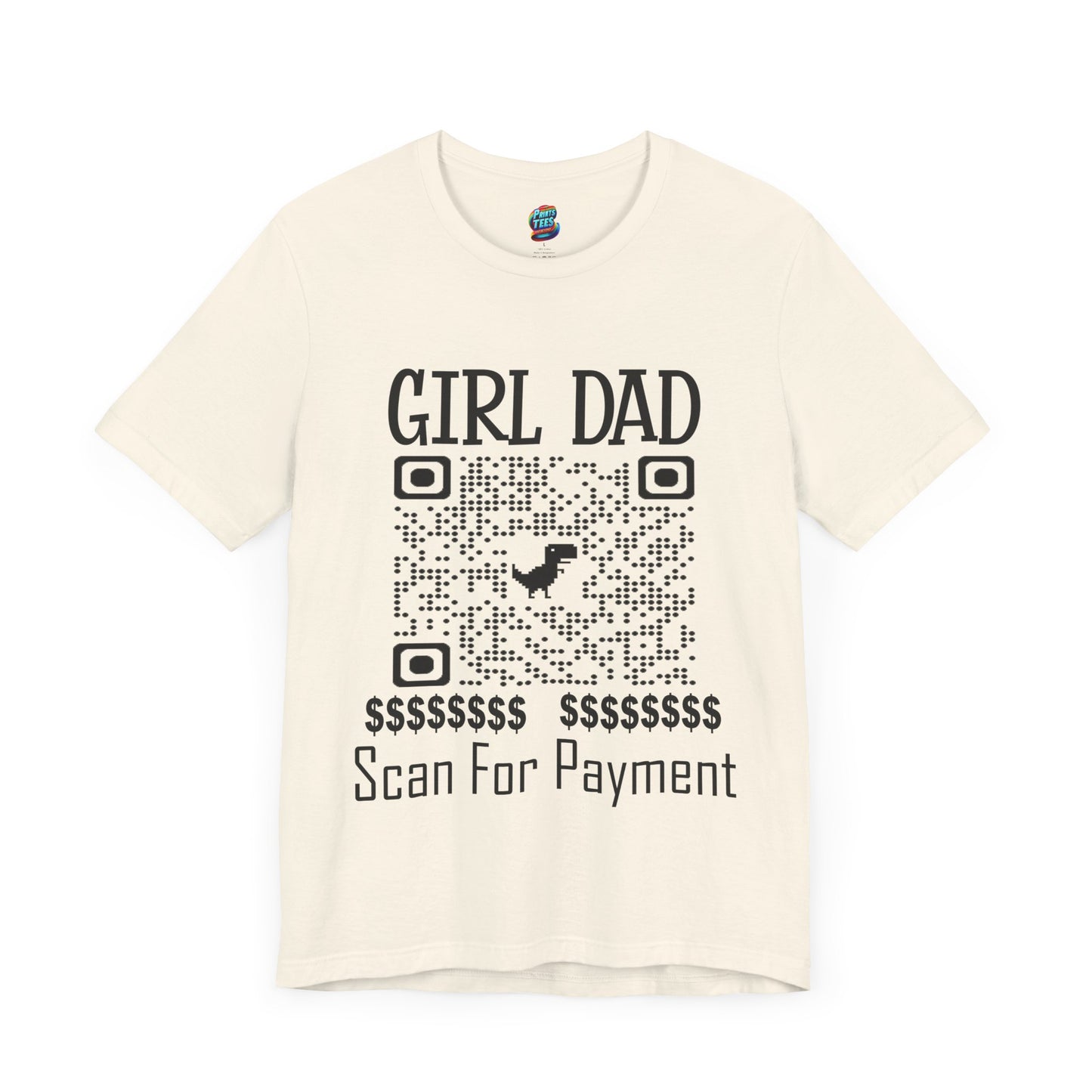 Scan for Payment-Jersey Knit T-Shirt