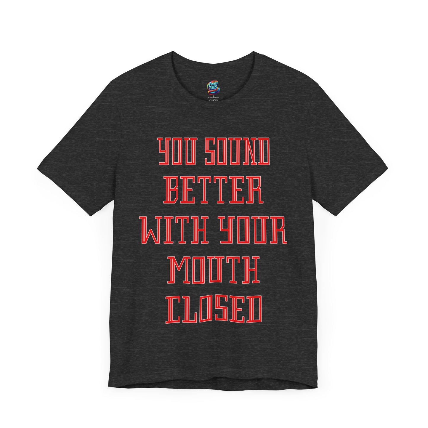 Mouth Closed-Jersey Knit T-Shirt