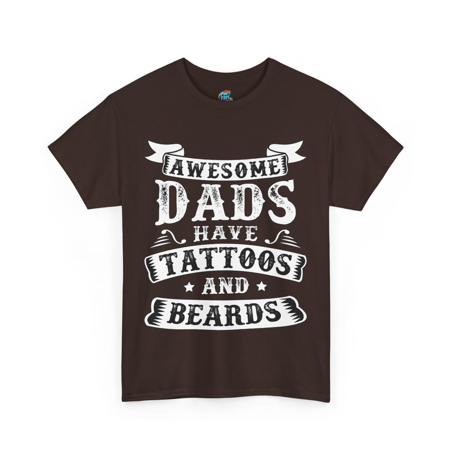 Beards and Tattoos-Heavy Cotton Classic Tee