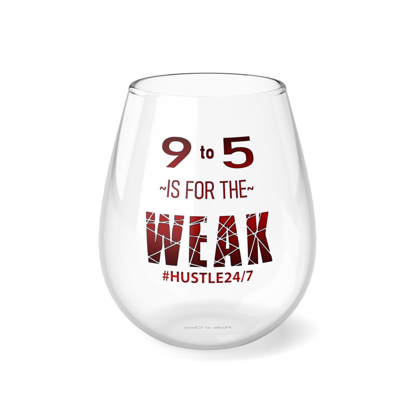 9 to 5-Stemless Wine Glass, 11.75oz