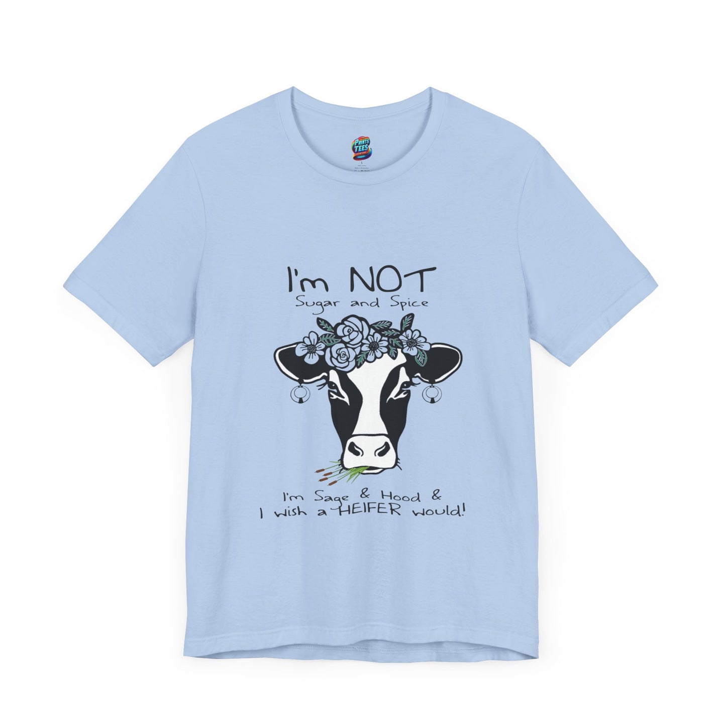 Sage and Hood-Jersey Knit T-Shirt