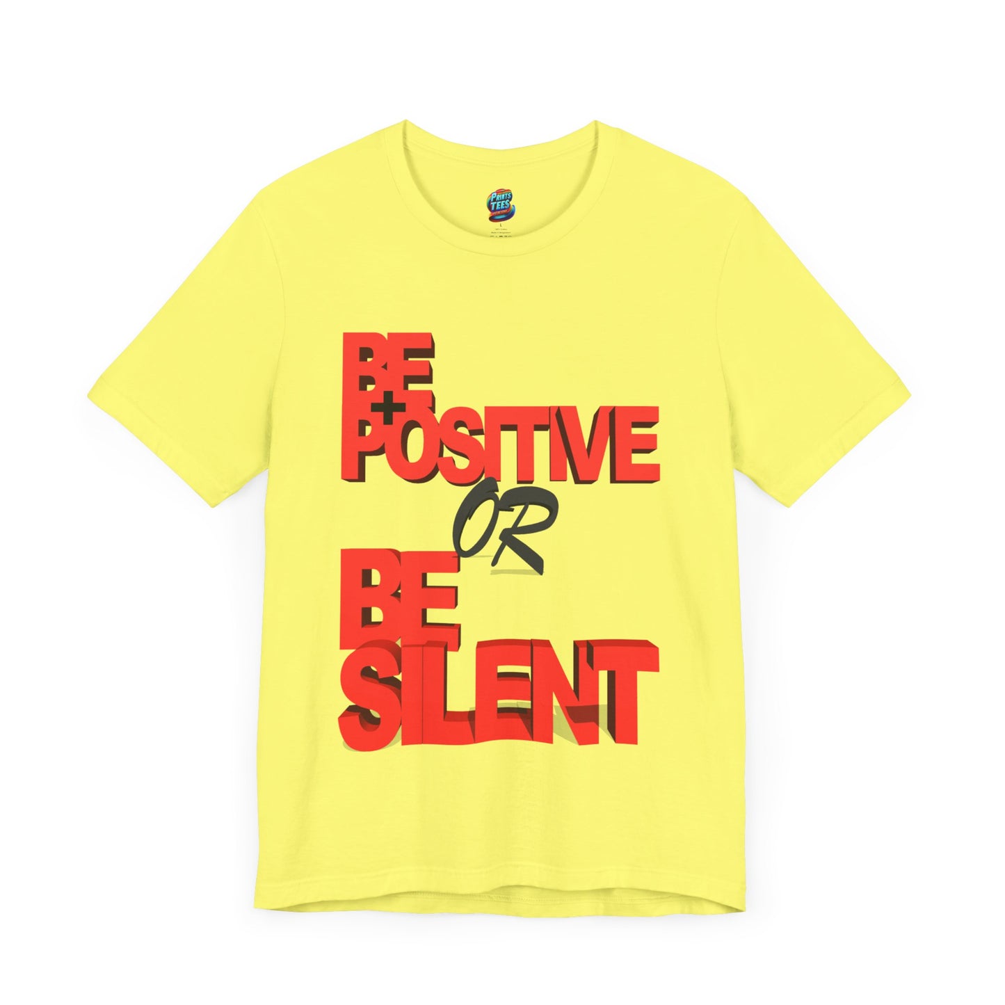 Be Positive-Jersey Knit T-Shirt
