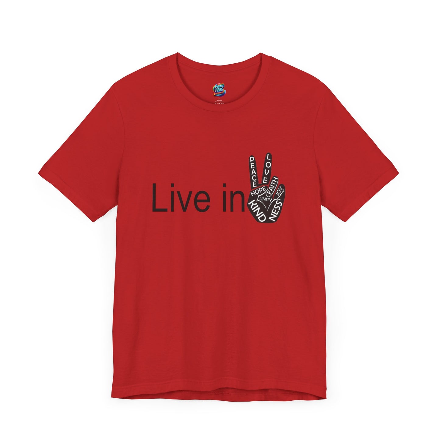 Hand Peace-Jersey Knit T-Shirt