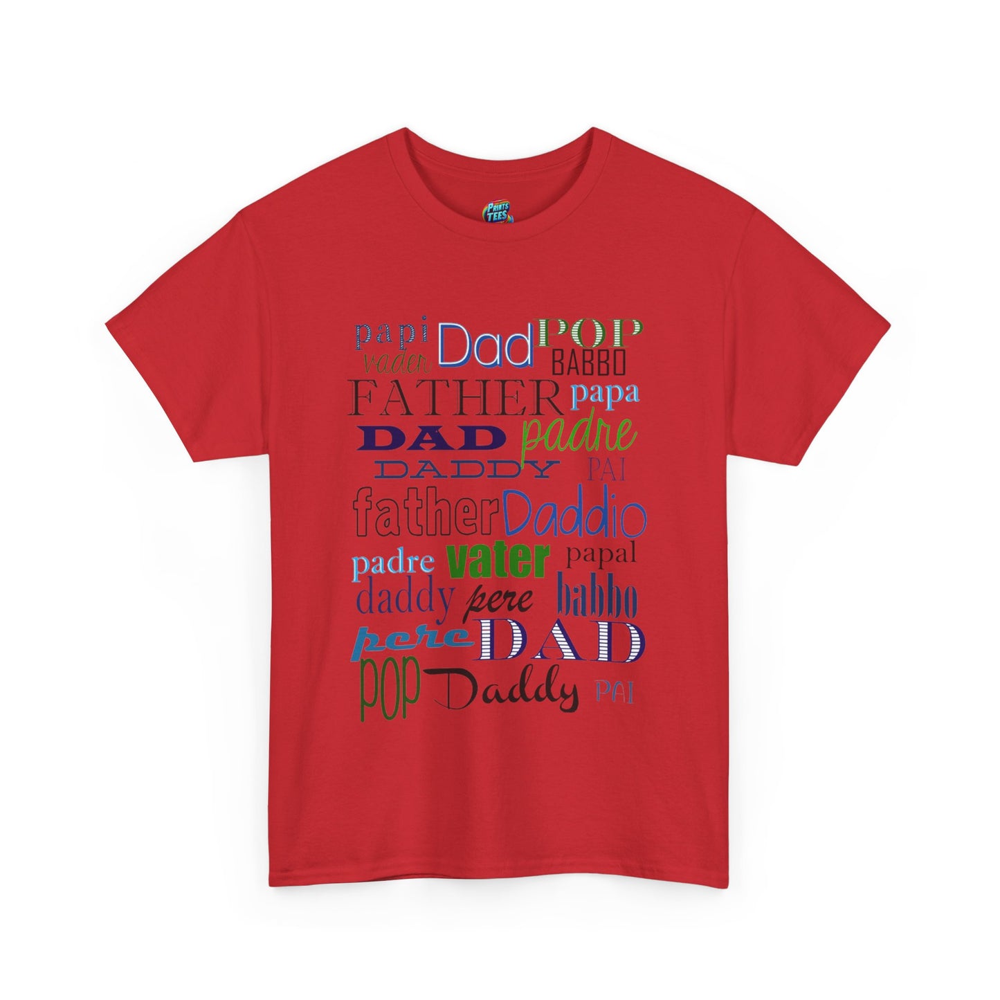 Dad Names-Heavy Cotton Classic Tee
