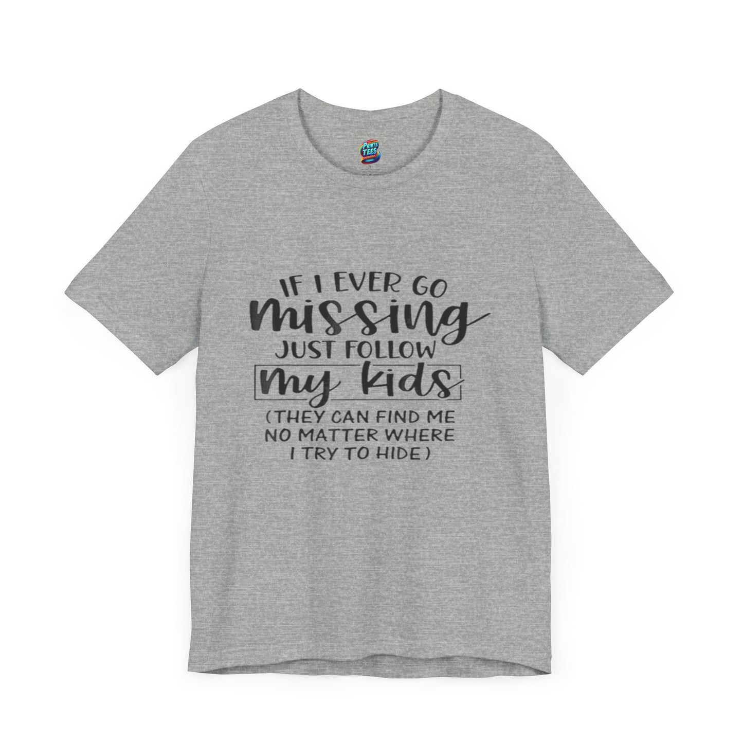 Missing-Jersey Knit T-Shirt
