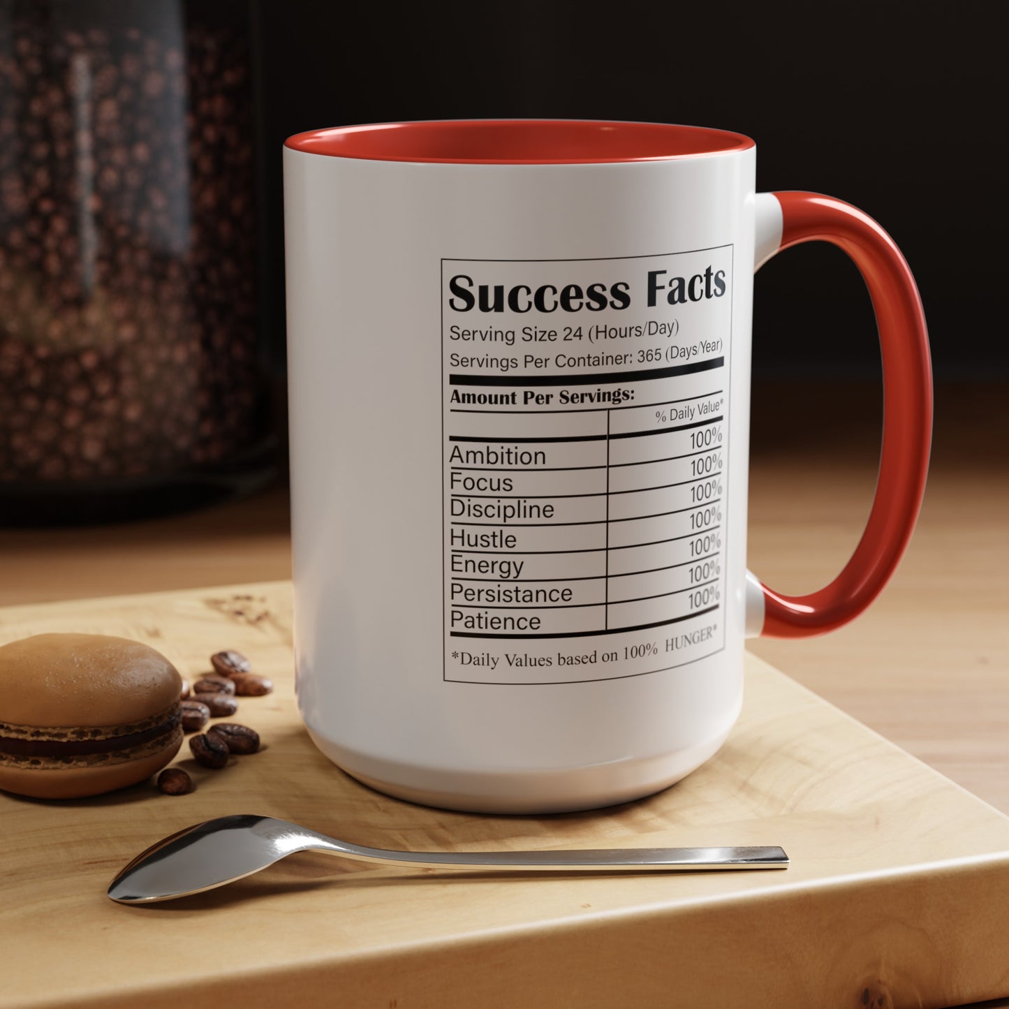 Success Facts-Accent Coffee Mug (11, 15oz)