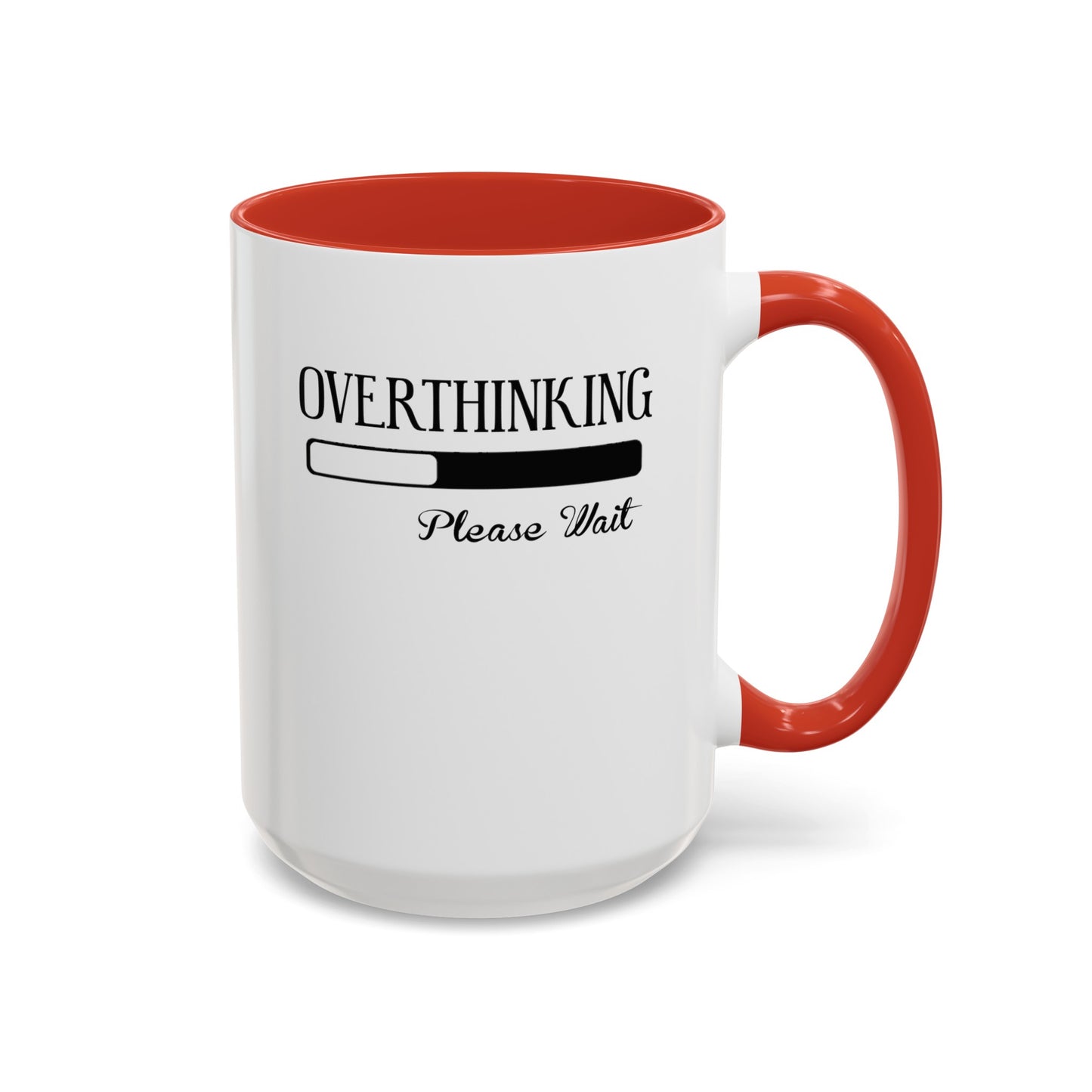 Overthinking-Accent Coffee Mug (11, 15oz)