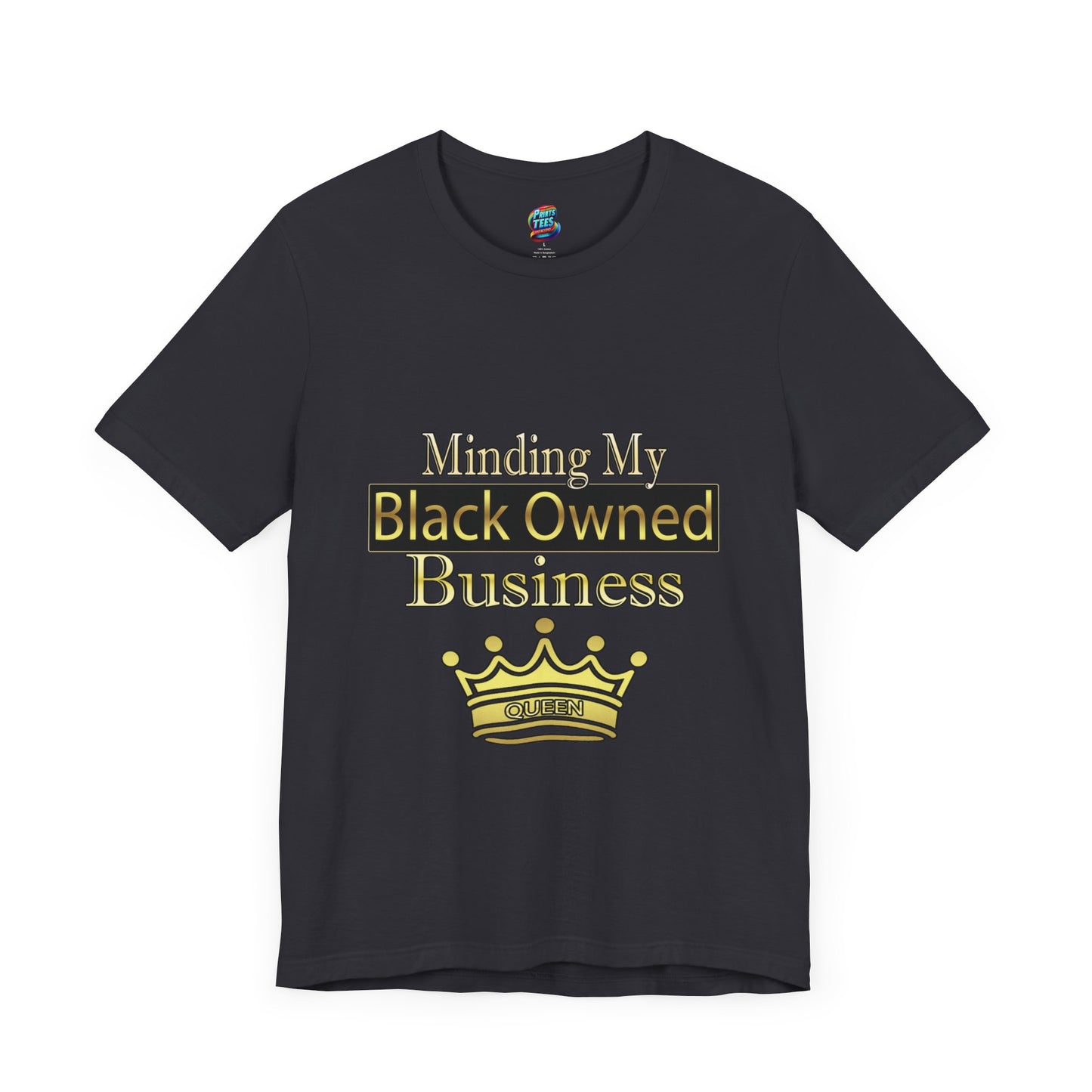 Minding my black owned business-Queen-Jersey Knit T-Shirt