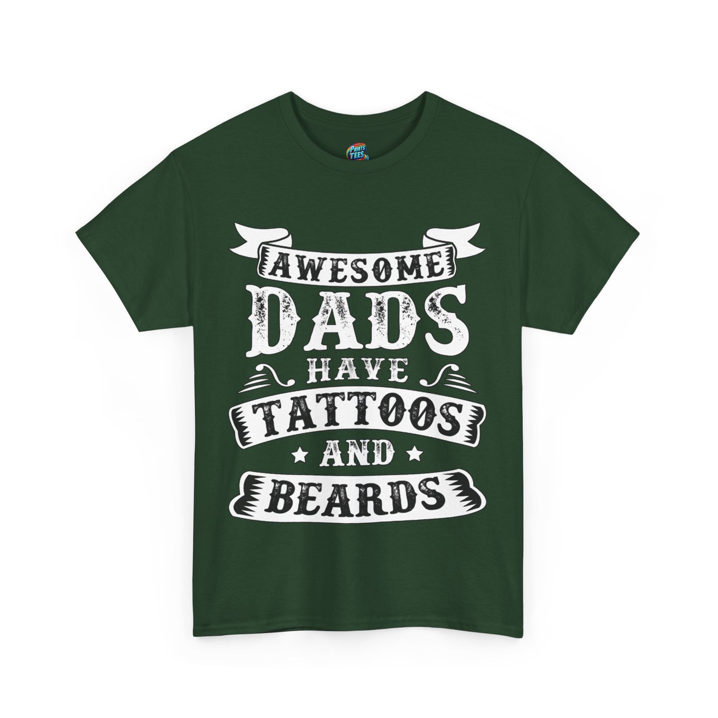 Beards and Tattoos-Heavy Cotton Classic Tee