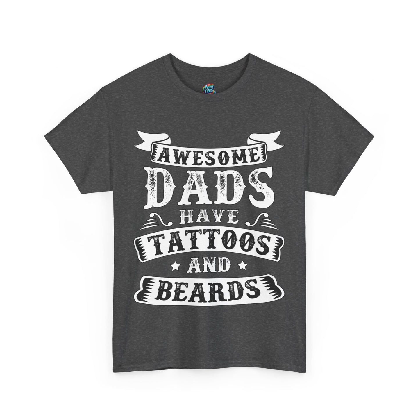 Beards and Tattoos-Heavy Cotton Classic Tee