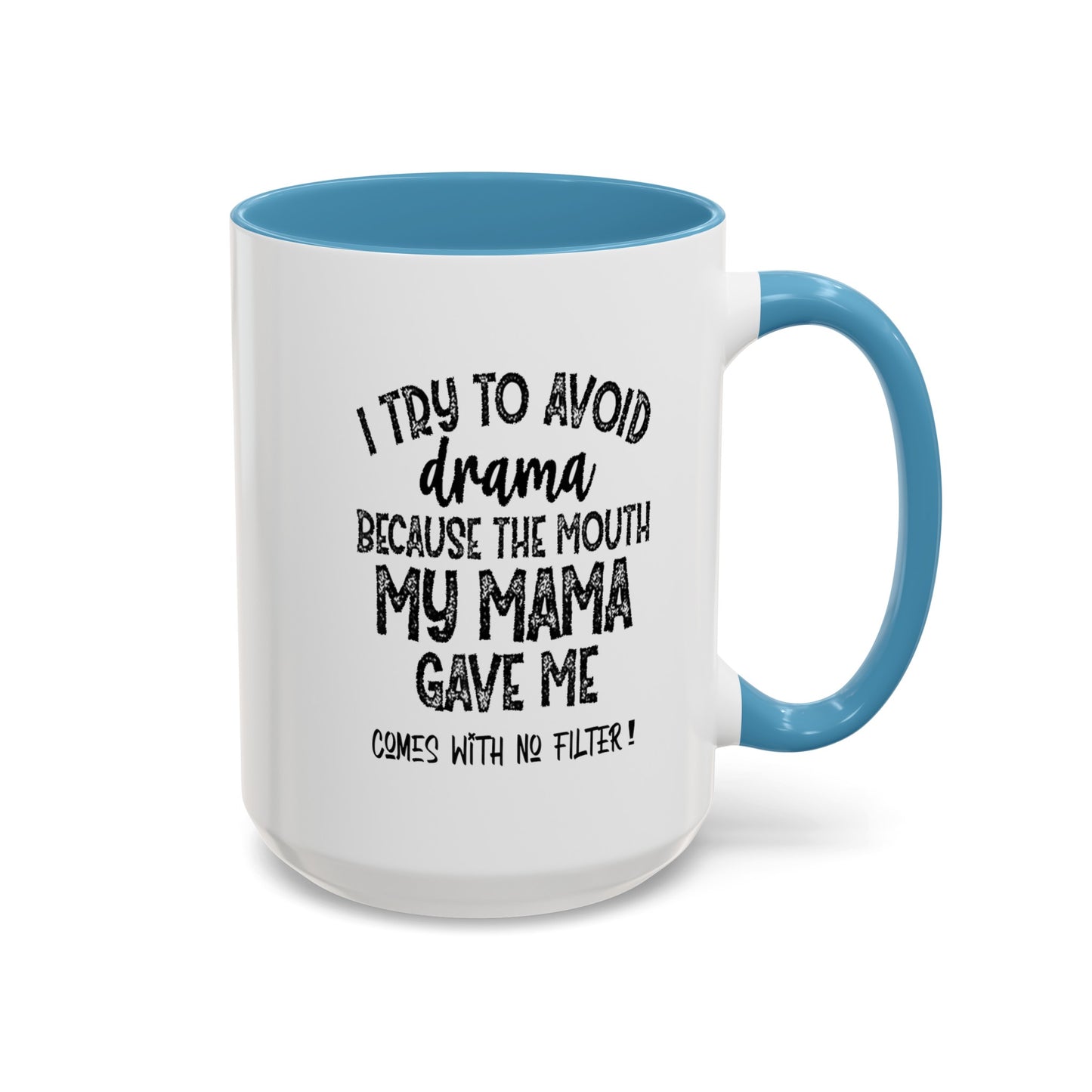 No Filter-Accent Coffee Mug (11, 15oz)