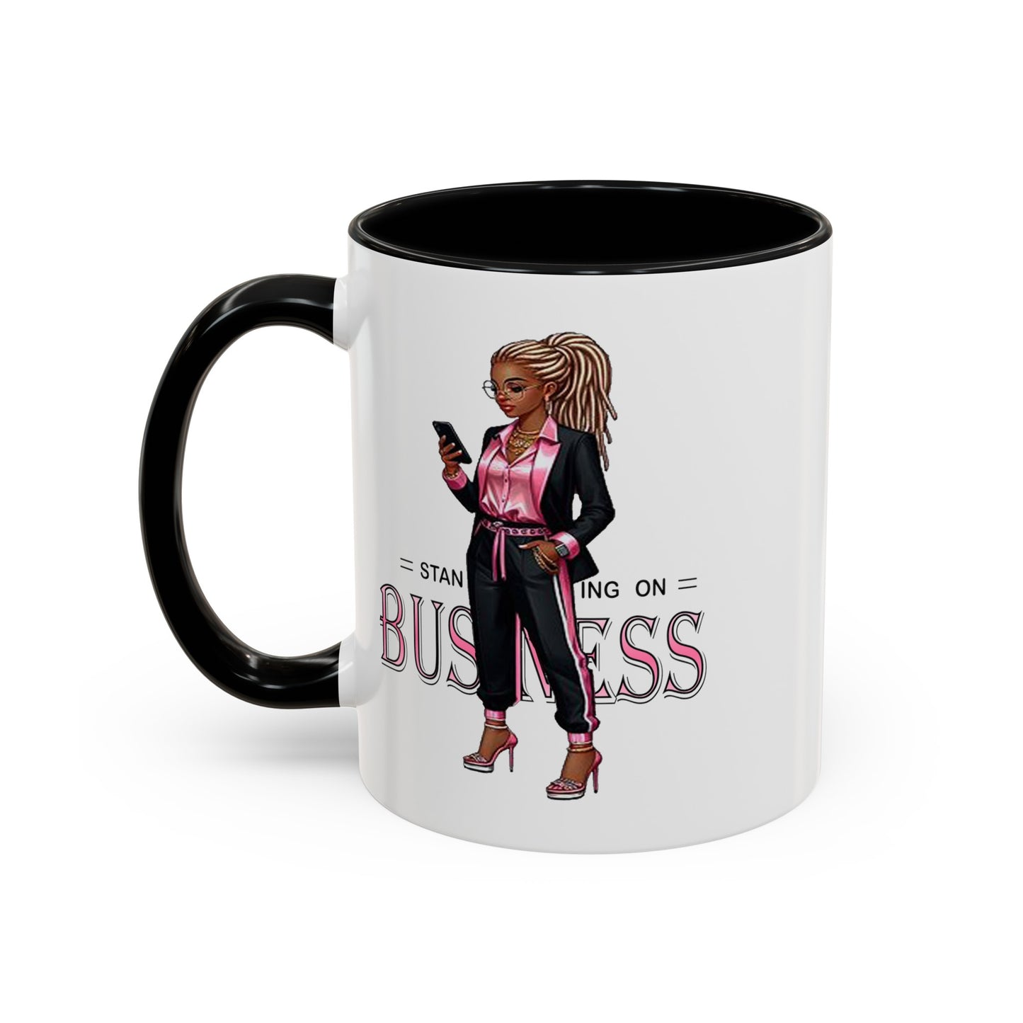 Standing on Business-Dreads-Accent Coffee Mug (11, 15oz)