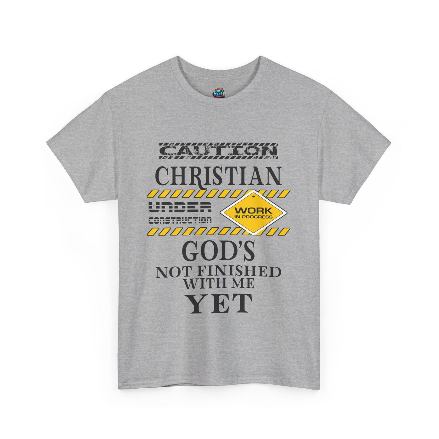 Christian Under Construction-Heavy Cotton Classic Tee