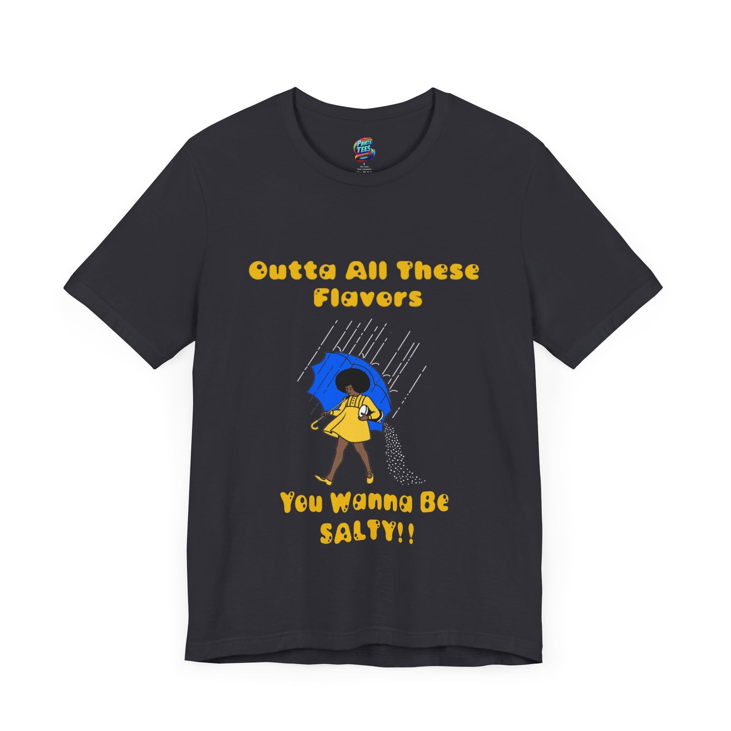 Salty-Black Girl-Jersey Knit T-Shirt
