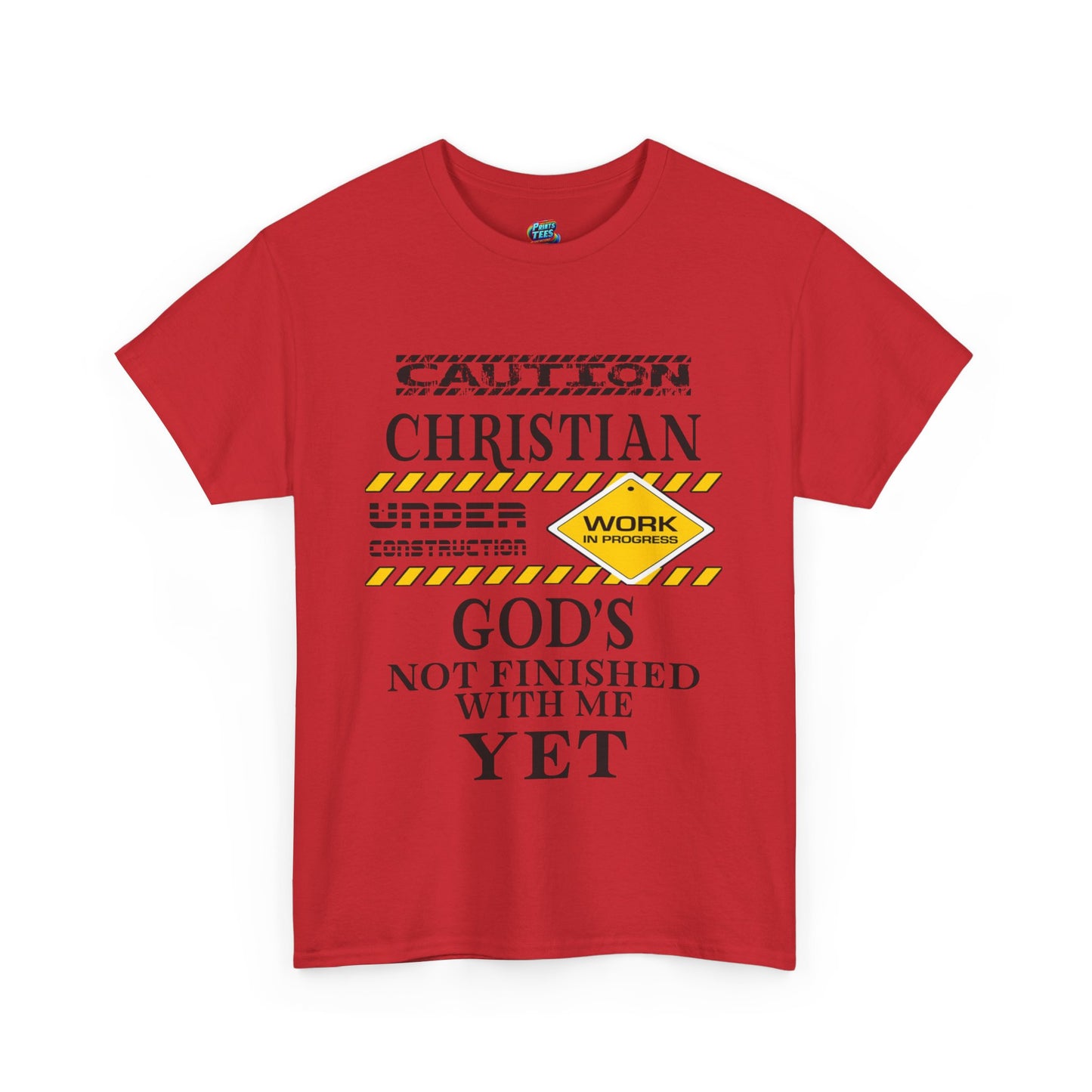 Christian Under Construction-Heavy Cotton Classic Tee
