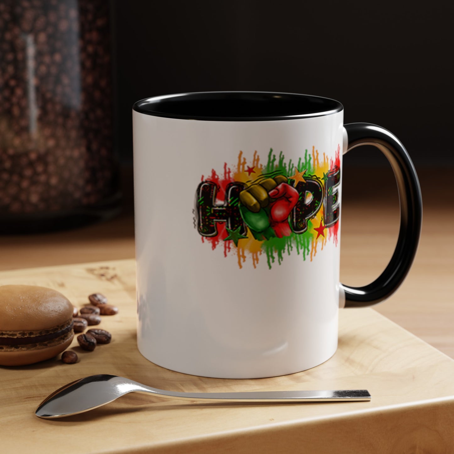 Hope Fist-Accent Coffee Mug (11, 15oz)