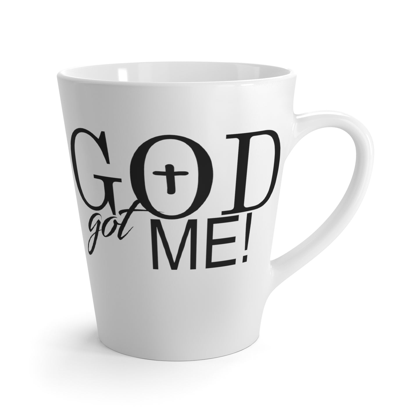 God Got Me-Latte Mug, 12oz