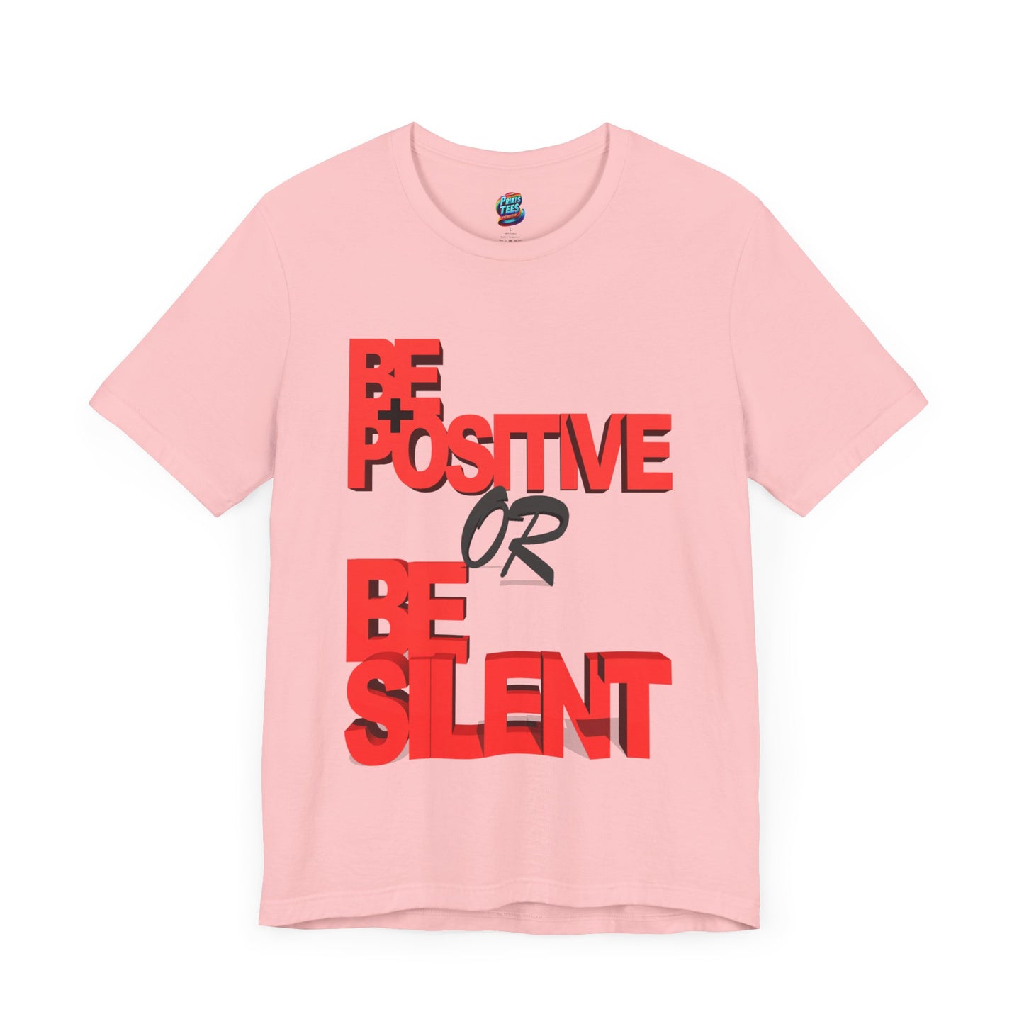 Be Positive-Jersey Knit T-Shirt